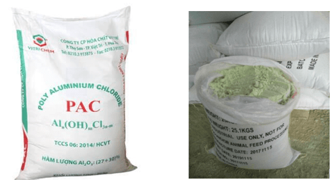 chemicals in exhaust gas treatment PAC and iron alum
